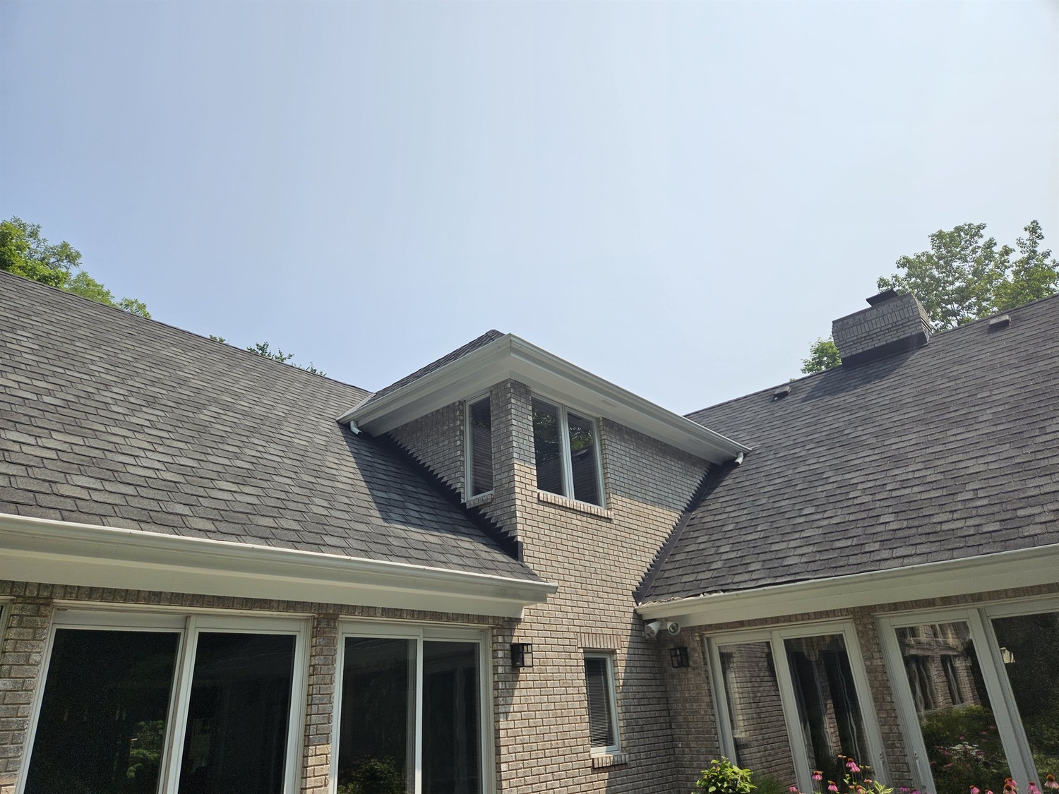 Sparkling clean windows on a home