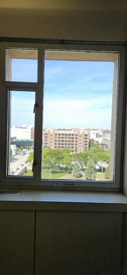 After a routine commercial window cleaning service
