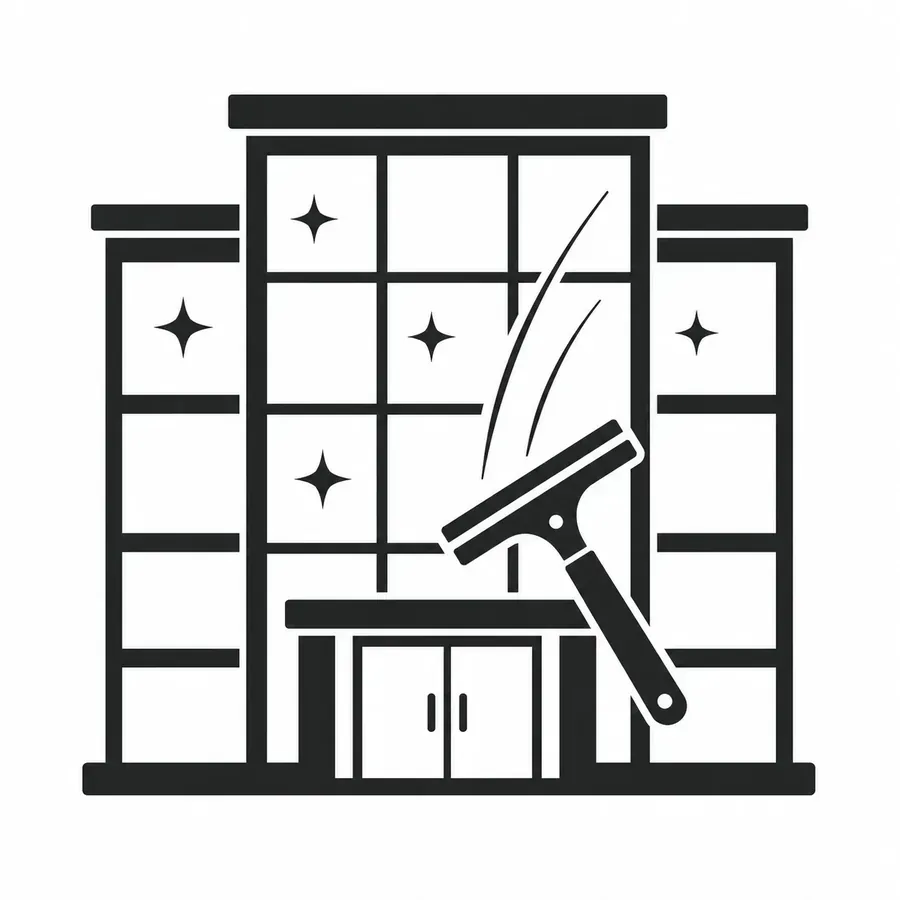 Office and facility window cleaning icon